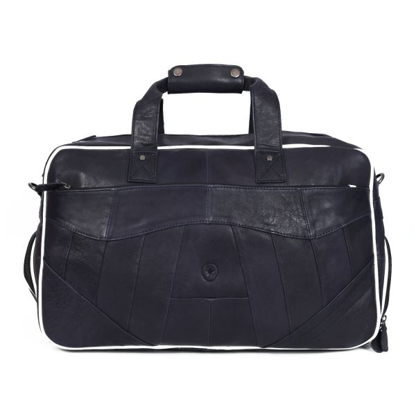 Brooks Leather Duffle Bag - Royal Blue (Upcycled Leather Collection)