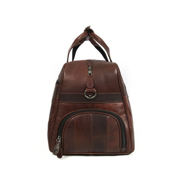 Brooks Leather Duffle Bag - Hickory (Upcycled Leather Collection)