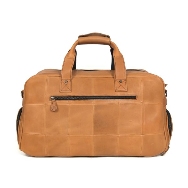 Brooks Leather Duffle Bag - Raven ( Upcycled Leather Collection ) 