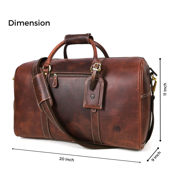 Leather Travel Duffel Bag: Versatile Father's Day Gift - Aaron Leather ...