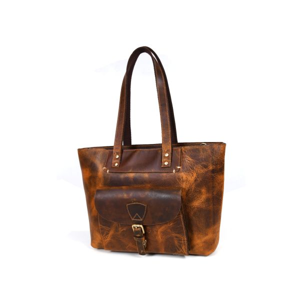 Brittany Travel Tote Bag – Caramel Brown