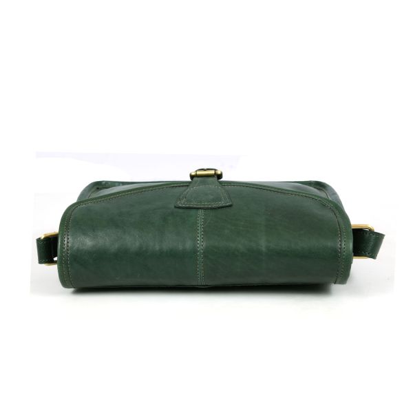 Ourense Leather Crossbody Bag - Pine Green