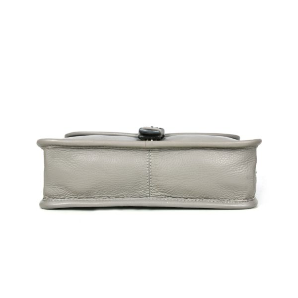 Ourense Leather Crossbody Bag - Grey