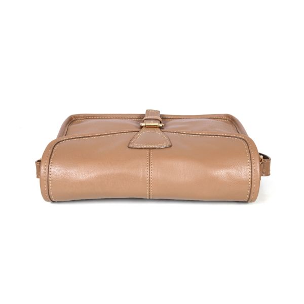 Ourense Leather Crossbody Bag - Tortilla Brown