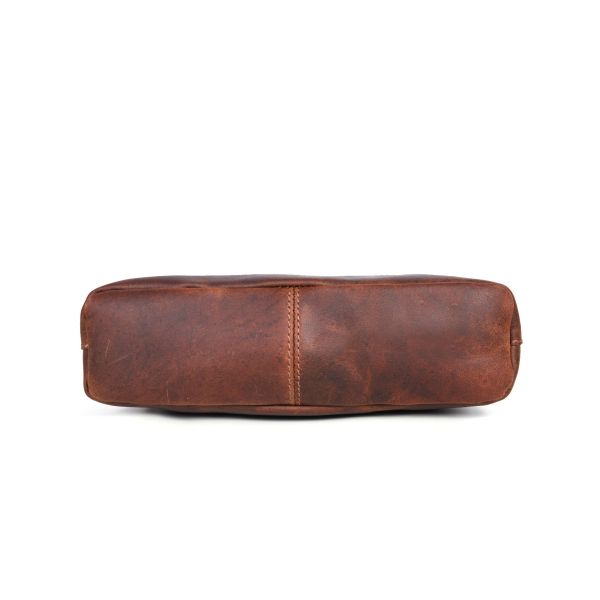 Requena Leather Crossbody Bag - Walnut Brown