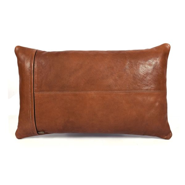 Arizona Leather Pillow Cover - Brown