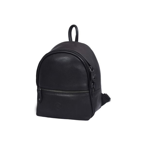 Modena Mini Leather Backpack - Black