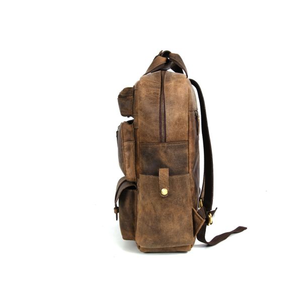 Alexander Leather Backpack - Cedar