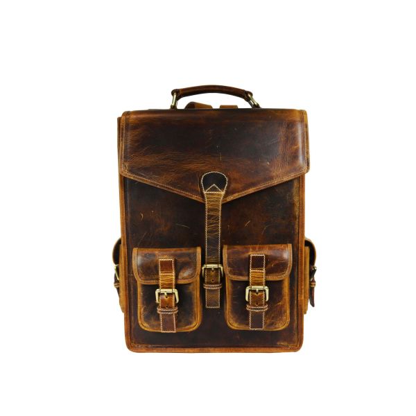 Ankeny Leather Backpack - Caramel