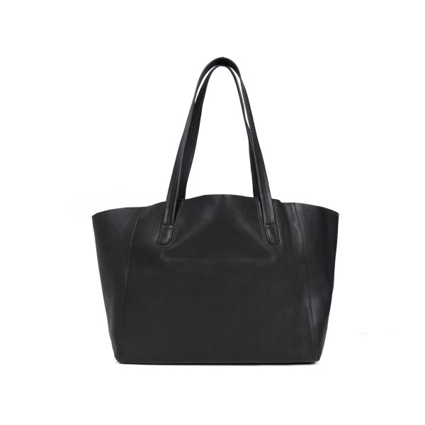 Sion Leather Tote Bag For Women - Raven 