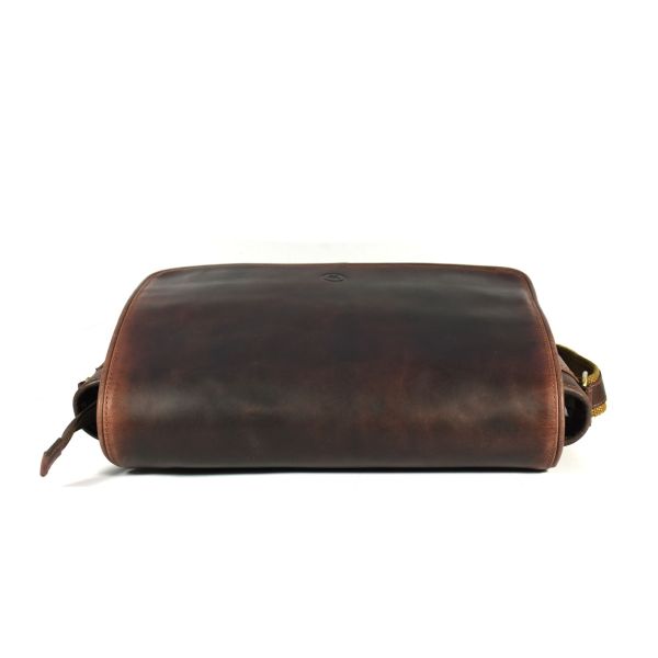 Savona Leather Messenger Bag - Walnut Brown