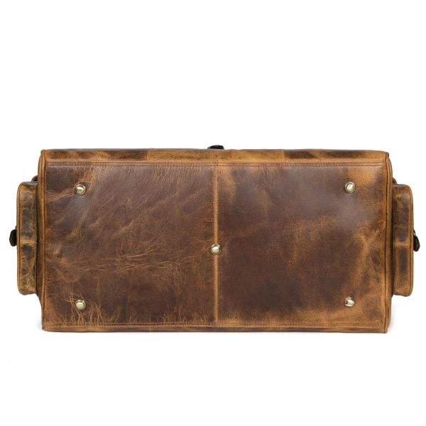 Acoma Leather Travel Bag - Caramel (TB-20 )
