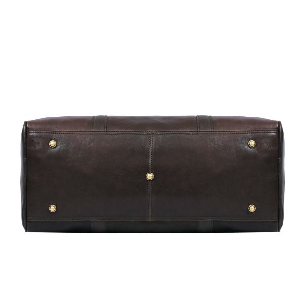 Taranto Leather Weekender Bag Combo - Walnut Brown