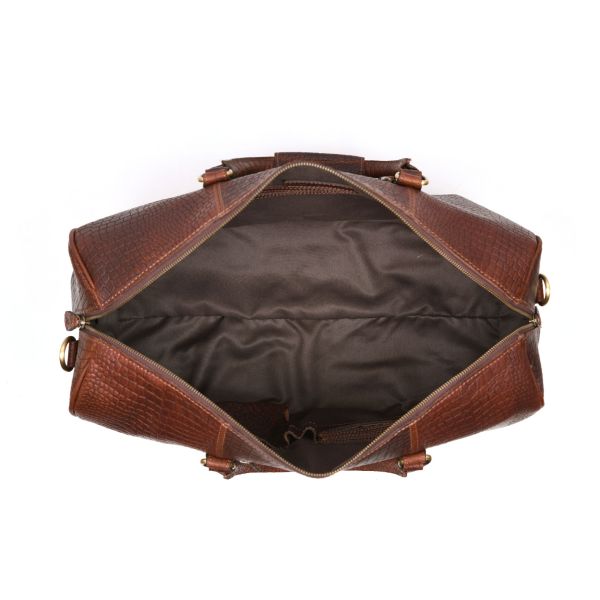 Taranto Leather Weekender Bag Combo - Syrup