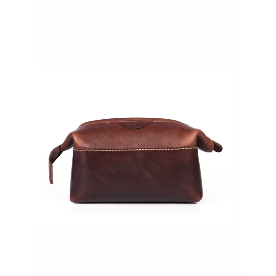 Leather Toiletry Bag, Leather Wash Bag, Men Cosmetic Bag, Women