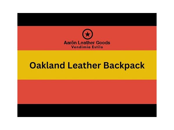 Oakland Leather Backpack - Walnut Brown 