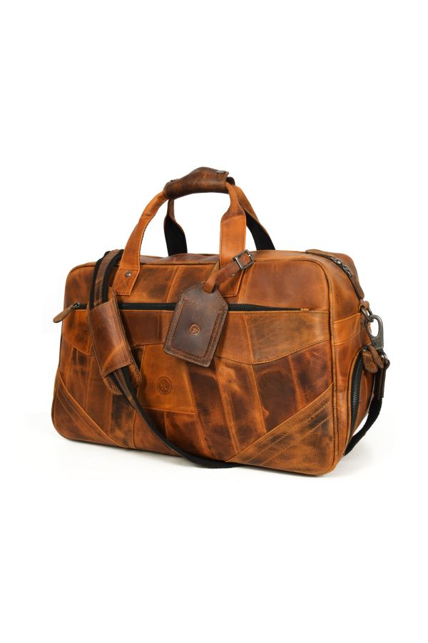 Brooks Leather Duffle Bag - Caramel 
