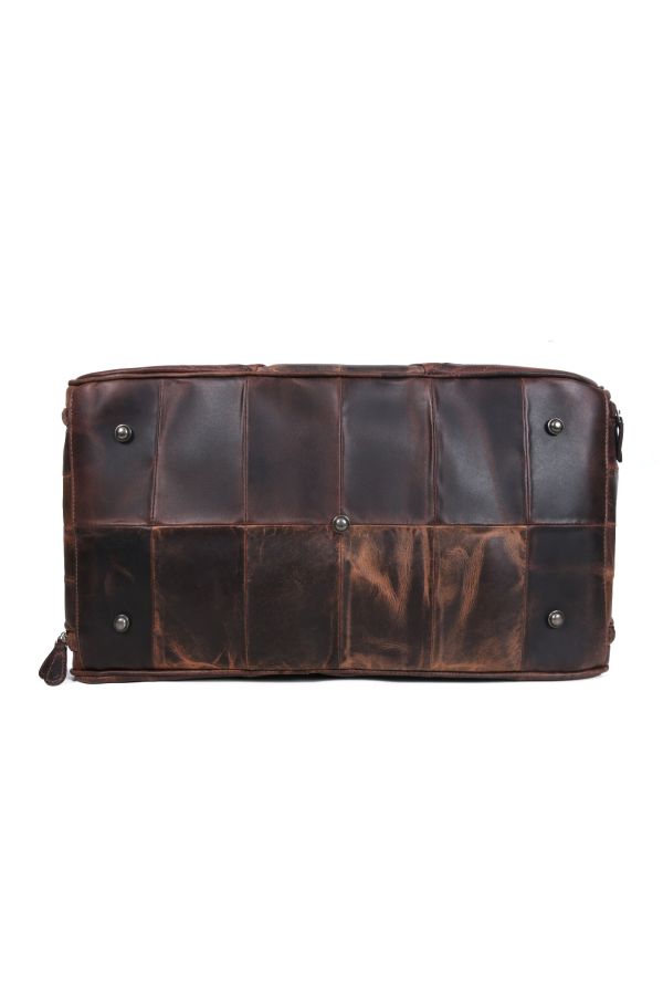Brooks Leather Duffle Bag - Walnut