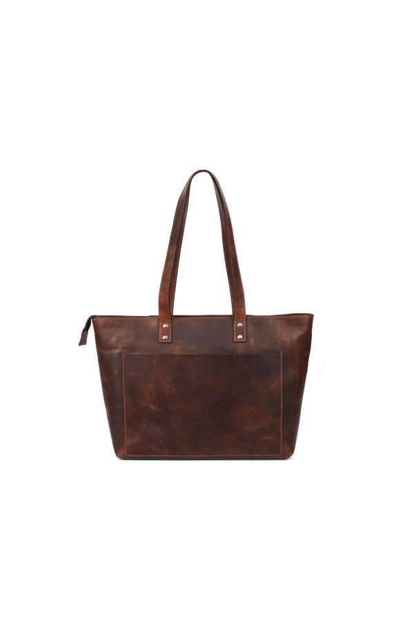 Brittany Travel Tote Bag – Walnut Brown