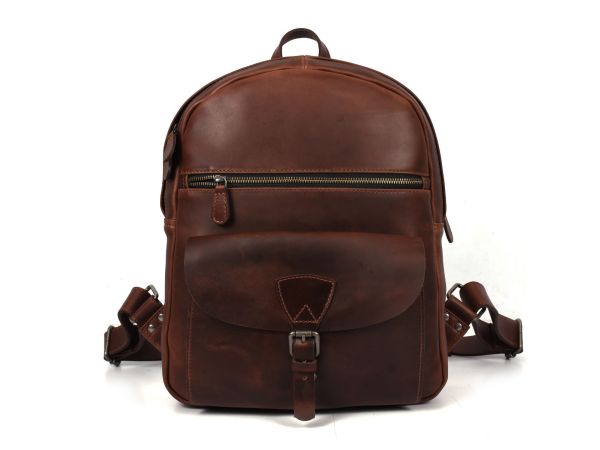 Marbella Leather Travel Bag - Walnut Brown