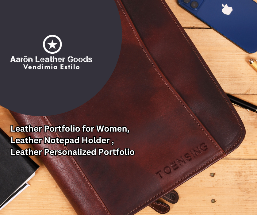 Empower Your Professional Presence: Women's Leather Portfolios, Notepad Holders, and Personalization Choices