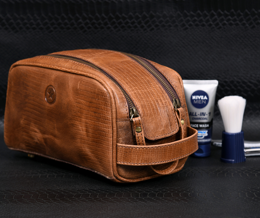 Genuine Leather Toiletry bags - Aaron Leather Goods 