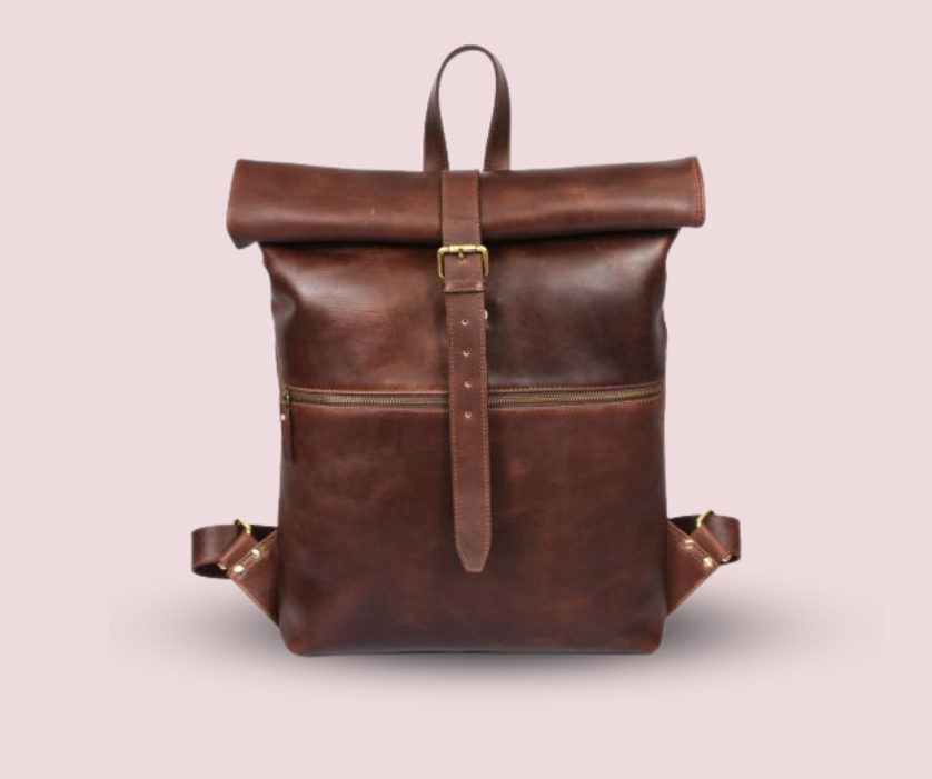 Genuine leather Back Pack - Aaron Leather Goods